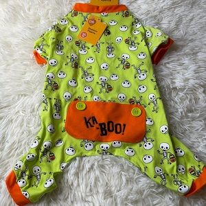 New! Pet Central Halloween Skeleton Pajama